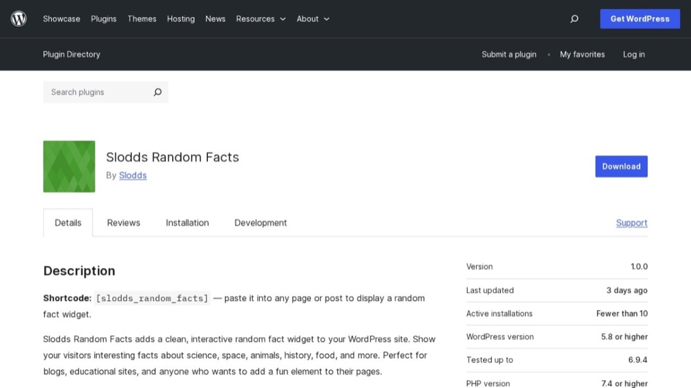 Slodds Random Facts
